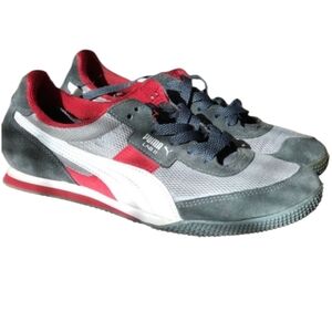 Puma Lab II Sneakers Gray And Red Desing